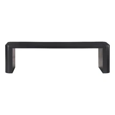 Moe's Home Collection Post Bench Wood Black
