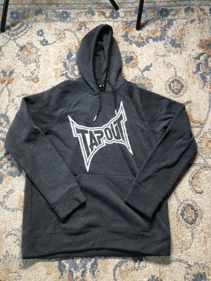 TAPOUT パーカー Tapout Hoodie Sweatshirt Mens Large Gray Fleece Pullover Graphic