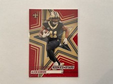 Alvin Kamara 2025 Panini Rookie & Stars Red Card # 95 Saints. rookie card picture