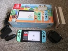 Nintendo Switch System Animal Crossing Edition in Box +Charger + Dock & Extras