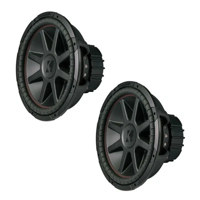 (2) Kicker 43CVR152 Comp VR Car Audio Suwboofer Dual 2 Ohm 15" Sub CVR15 Pair - Image 1 of 4