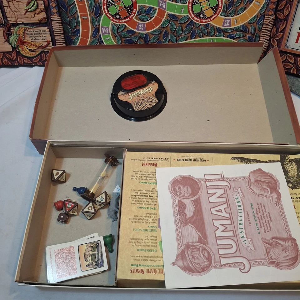 Jumanji Board Game Milton Bradley 2-4 Players Ages 8+ Robin Williams Movie 1995 - Image 3 of 4