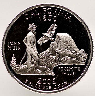 2005-S California State Quarter Proof - 90% Silver .1808 Troy oz 