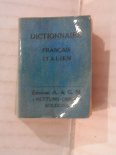 DICTIONNAIRE FRANCAIS ITALIEN Edizioni A & G M 1960 Formato mignon linguistica - Foto 1 di 1