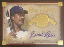 Jim RICE🔥2005 SP Legendary Cuts GOLD Glory Days AUTO #GD-JR 4/10