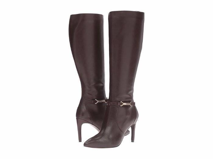 Cole Haan 'Alá' Alto Puntera Puntiaguda la rodilla botas altas de cuero marrón 9.5 450 Cole Haan 'Alá' Alto Puntera Puntiaguda la la la rodilla botas altas de cuero marrón 9.5 450 7be5cb