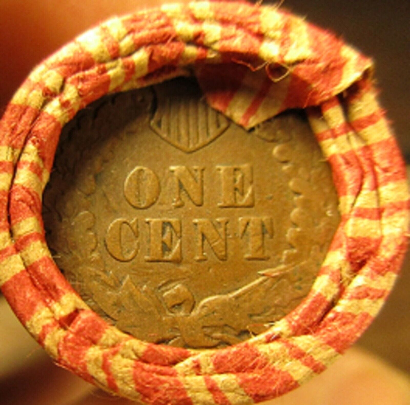 Lincoln Wheat Penny Rolls Capped with 1909 VDB and Indian Head Cent Ends