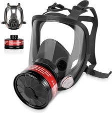 Reusable Full Face Respirator Gas Mask with 40mm Activated Carbon Filter 6800