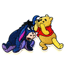 Winnie The Pooh Eeyore Patch Embroidered Iron On Applique 3.80" X 2.30" 21