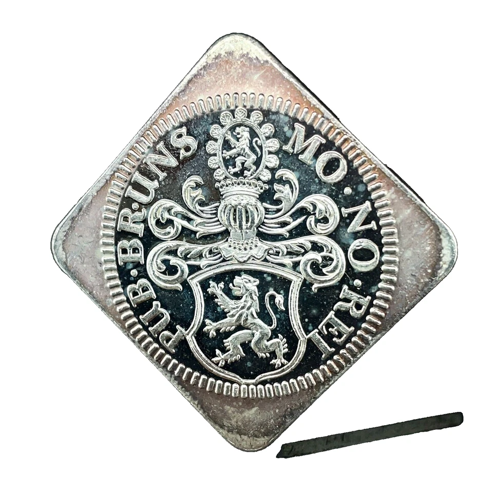 German States FERDINAND II Thaler "1621" Restrike 1986 Silver Proof Klippe - Image 3 of 4