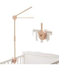 Baby Crib Mobile Arm - Wooden Baby Mobile Crib Holder Height Adjustable