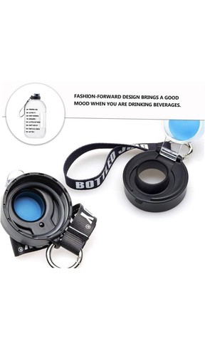 1 Gallon Large Sports Water Bottle Exercise Gym Camp Hydration with Time Marker! - 第 3/8 張圖片