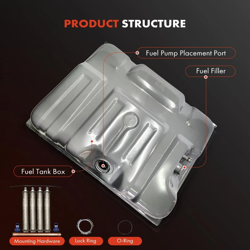 38 Gallons Rear Fuel Tank for Ford F-100 F-250 F-350 1973-1978 F-150 1975-1978 - Image 2 of 4