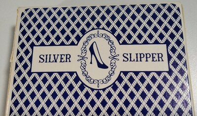 Playing Cards Silver Slipper Casino Vintage Original Las Vegas NV Blue Bee #92 