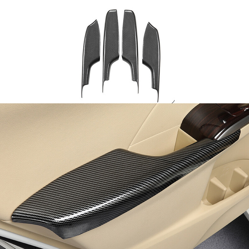 4x ABS Carbon Pattern Door Armrest Cover Trim For Toyota Camry 201217 eBay