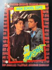  1987 Topps 21 Jump Street High School Cops Johnny Depp STICKER card #8