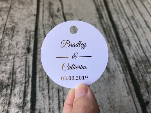 40 white wedding Thank You Gift Tags Party Favor Boxes Wrapping Cards Box Labels - Picture 4 of 6