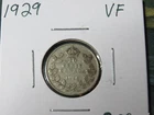 1929 Canada 10 Cents VF Grade Coin 0.800 Silver