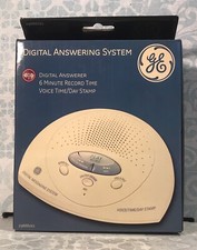 GE Digital Messaging System English Spanish Answering Machine White 29888GE1 NOS
