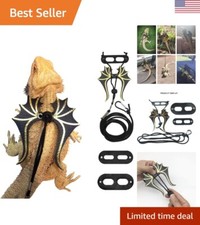 Durable Lizard Leash Harness - 3 Size Pack for Bearded Dragon Lizard Reptiles