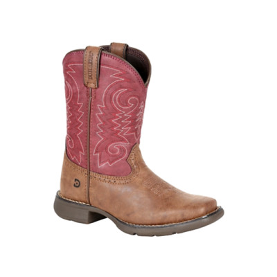 Durango Kid's Lil' Rodeo Briar Brown & Brick Red Western Boot DBT0222TS