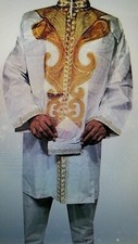 African Men dashiki Clothing Brocade Pant Set 3 pieces Traditional Ethnic suit