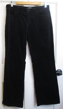 Talbots Black Signature Boot Pants Womens Size 6P 31x28.5 Velvet Like 113-33728