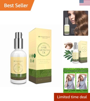 Caffeine and Castor Oil Hair Serum by Essynaturals: Boost Hair Growth & Shine