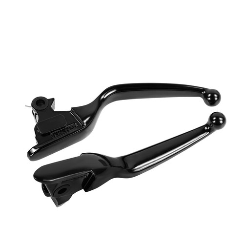 For Harley Road Glide FLTRX FLTRXK Brake & Clutch Levers Grips Hand Black 21-24 - Picture 5 of 11