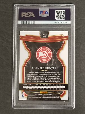 2019-20 SELECT CONCOURSE DE'ANDRE HUNTER RC #40 PSA 10 GEM MINT
