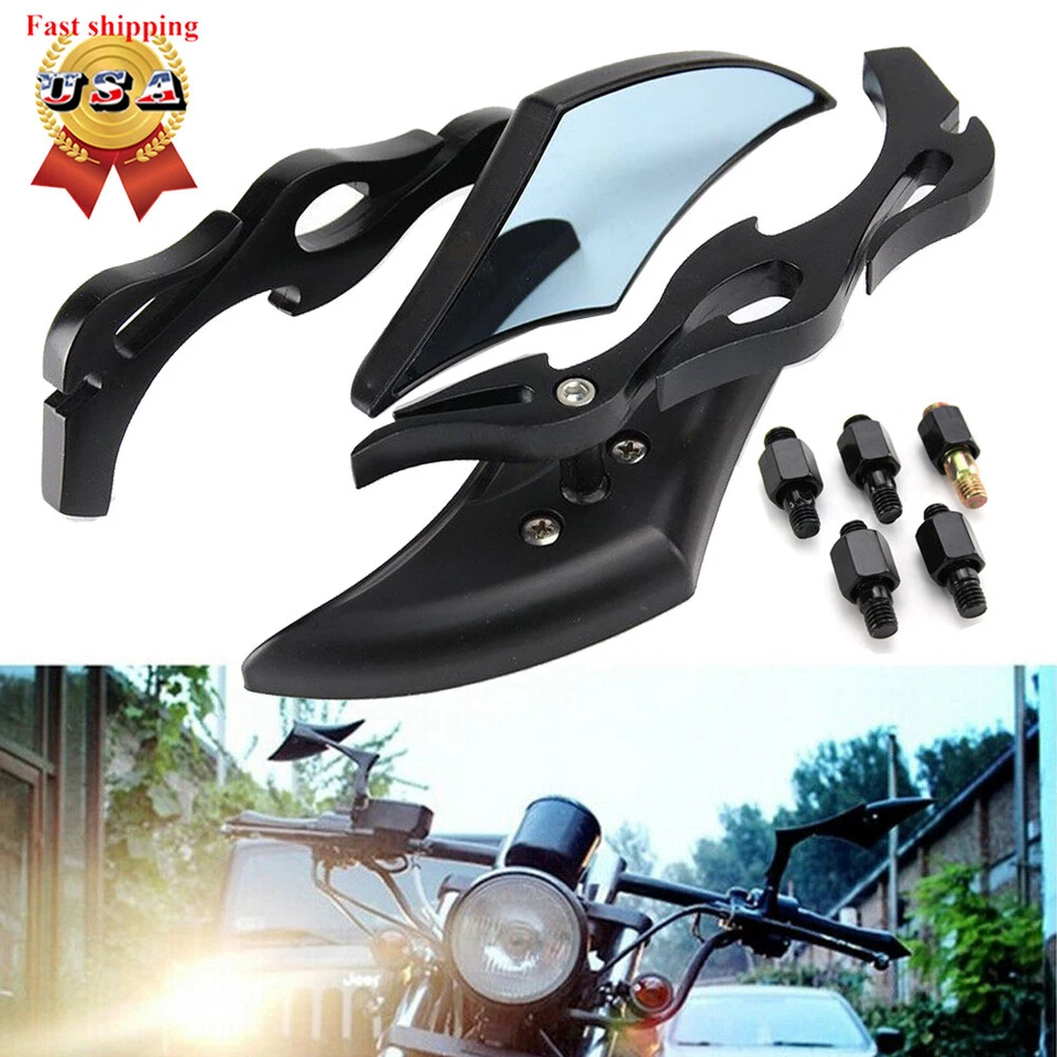 Espejos retrovisores de hoja para motocicleta M8 M10 para Victory Vegas 8 Ball Cross Country Foto 4 de 4