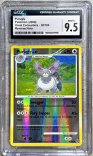 Pokémon Card Purugly Reverse Holo CGC 9.5 Mint+, Great Encounters 50/106, 2008