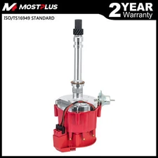 Racing HEI Distributor Red Cap Super Coil for Chevy SBC 305/350/400 Small Block
