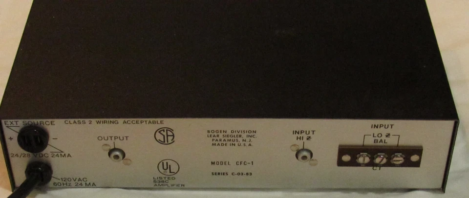 BOGEN CFC-1 10 SWITCH ACCOUSTIC FEEDBACK CONTROLLER USED GOOD CONDITION - Image 3 of 3