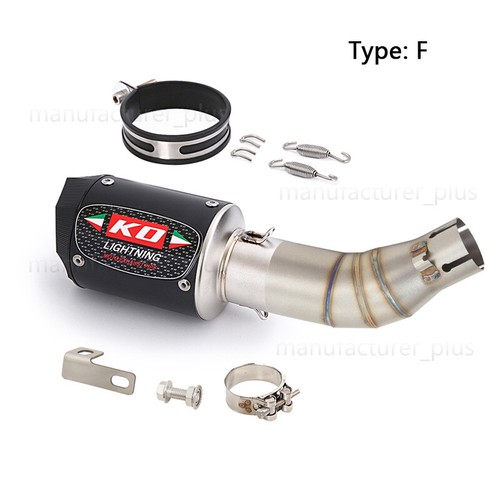 For CF-Moto Papio 125 XO-1 XO-2 2023 2024 Mid Pipe Carbon Fiber Muffler Exhaust - Picture 12 of 14