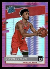2020 Donruss Optic #173 Devon Dotson Rookie Chicago Bulls Hyper Pink