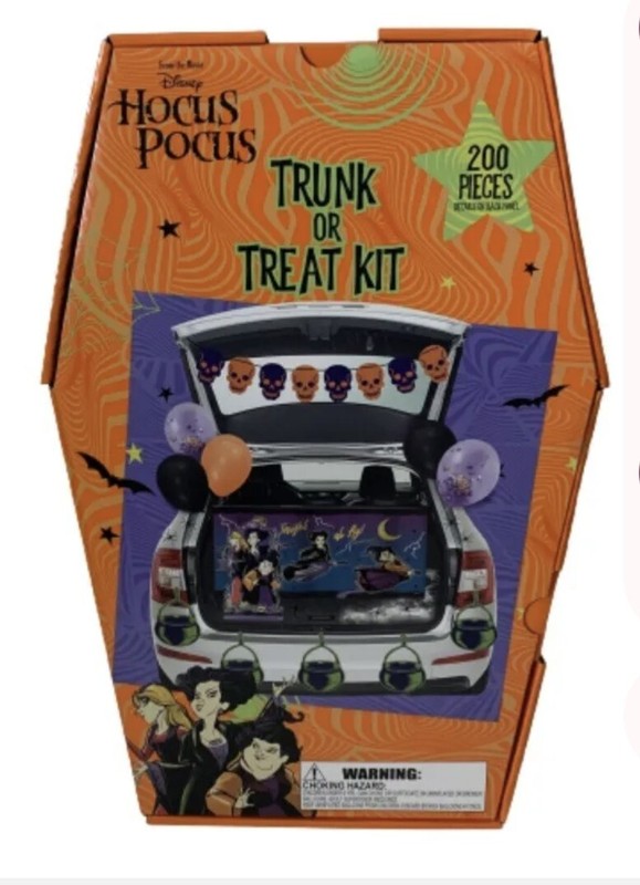 NIB -Disney HOCUS POCUS- Party / Halloween Trunk Or Treat Decor Kit -200 Pieces 