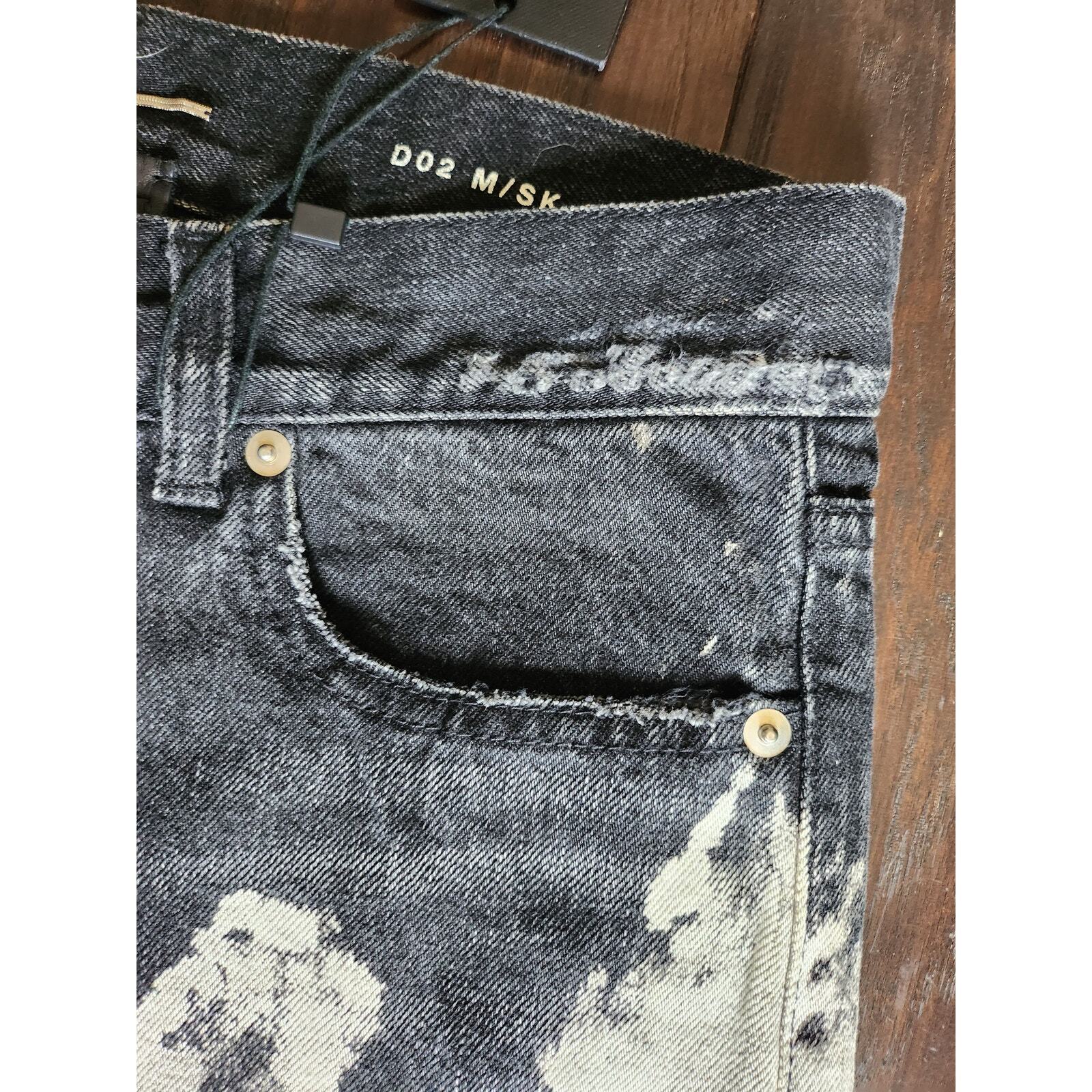 Saint Laurent Hedi Sbiancato Crash D02 Denim