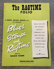 1950 Melrose RAGTIME FOLIO Vintage Jazz Music Book Maple Leaf Hilarity Climax ++