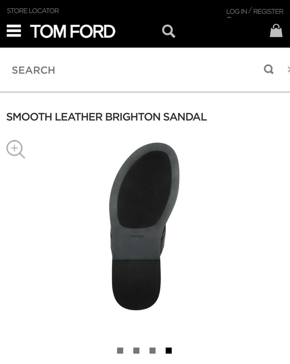 TOM FORD SMOOTH LEATHER BRIGHTON SANDAL | eBay