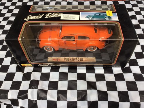 MAISTO SPECIAL EDITION EXPORT Volkswagen SEDAN 1:18 Bug Die Cast Car BOXED - Picture 3 of 5