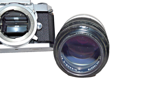 Nikon Nikkormat FT-N w Nikkor-Q Auto 1:2.8 135 MM Lens "NEW SEALS,TESTED" (N-51) - Picture 11 of 12