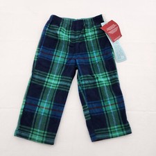 Wondershop Toddler Green Blue Plaid Fleece Matching Family Pajama Size 18M