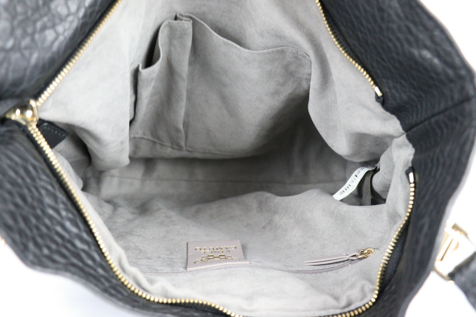 Vince Camuto Solid Embossed Leather Shoulder Tote… - image 7