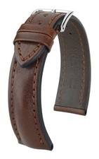 Hirsch Lucca 20 mm brown watch strap, length L