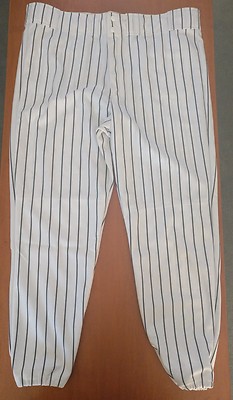 Pantalon De Baseball Majestic Blanc à Rayures Noires – Taille L (occasion)