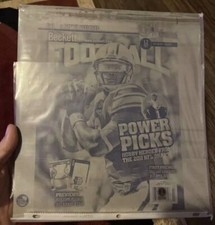 2011 Beckett Football 1st Cam Newton Cover Printing Plate 1 Of 1 Rookie