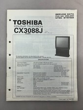 Toshiba CX3088J Original Service Manual Free Shipping