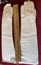 Vintage Opera Length Leather Ladies Gloves