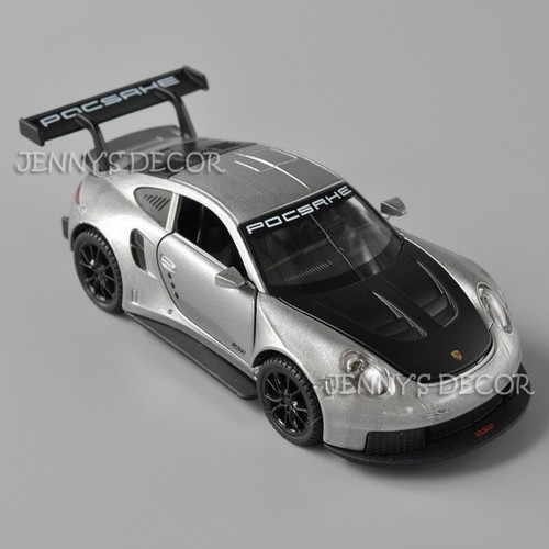 1:32 Scale Porsche 911 RSR DieCast Model Pull Back Toy Car With Sound & Light - Picture 9 of 16